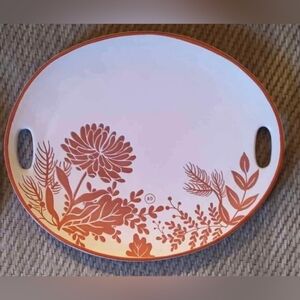 15.25 inch Rae Dunn Floral Decorative Plate